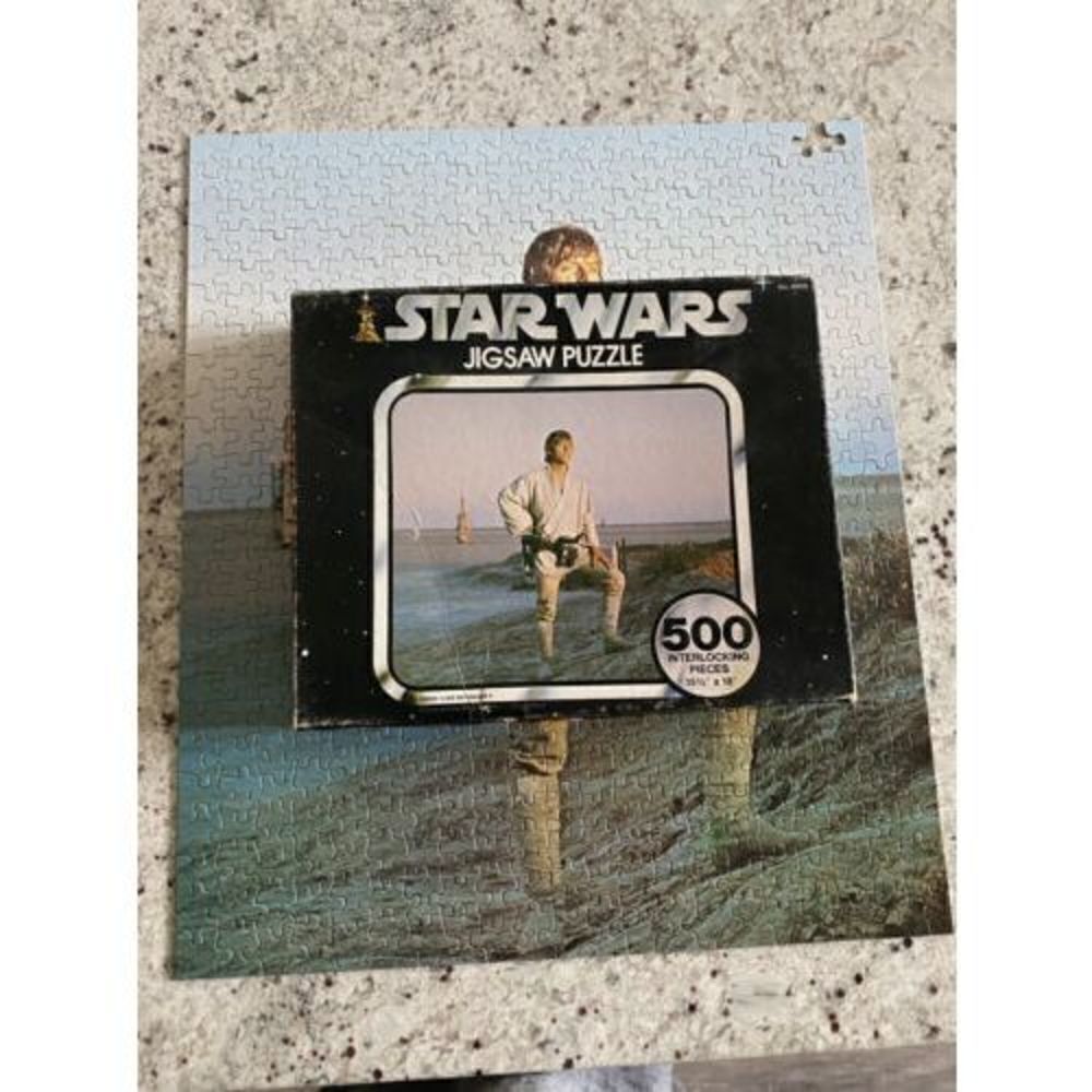 1977 Kenner Star Wars 40110 Jigsaw 500 Piece Puzzle LUKE SKYWALKER MISSING PIECE